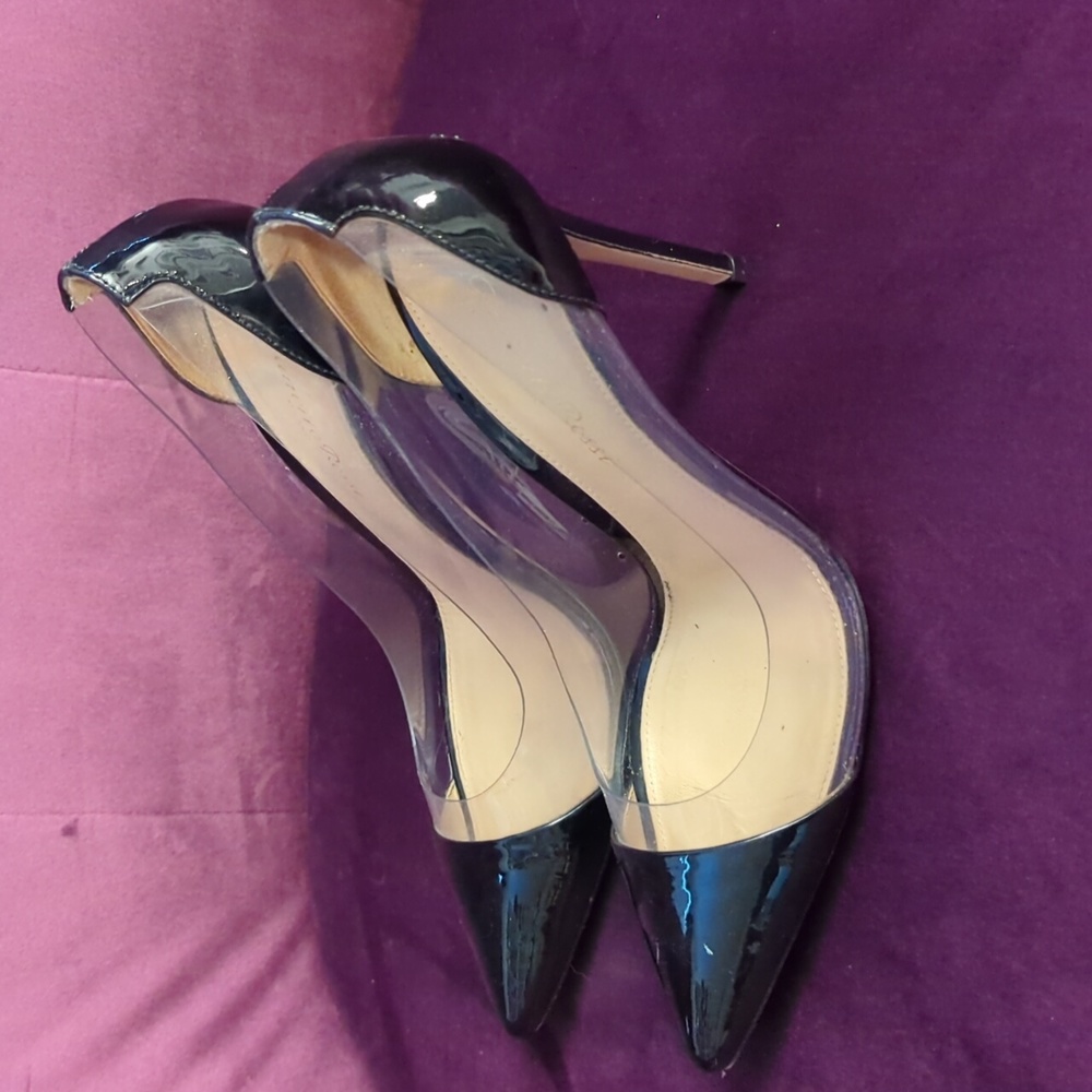 Gianvito Rossi 37.5 Plexi Pumps PVC plastic heels